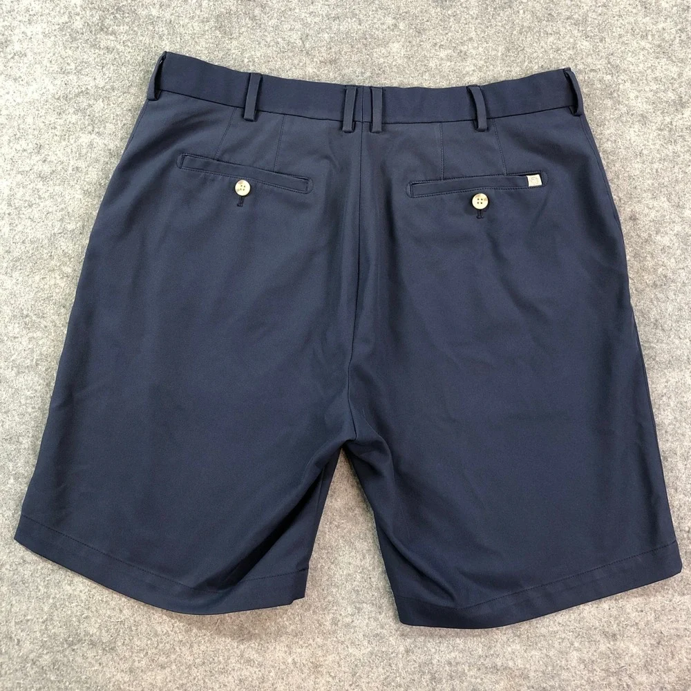 Peter Millar Mens Golf Shorts 36x9 (fits 34x9) Navy Country Club Comfort Summer